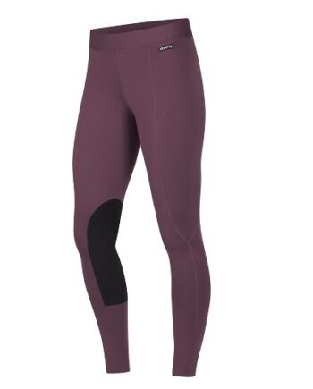 Kerrits Flowrise Knee Patch Performance Tight for Ladies - Rosewood